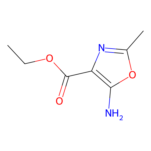Ethyl 5-amino-2-methyl-1,3-oxazole-4-carboxylate structure