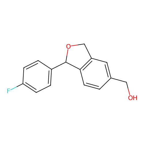 1-(4'-Fluorophenyl)-1,3-dihydroisobenzofuran-5-ylmethanol structure