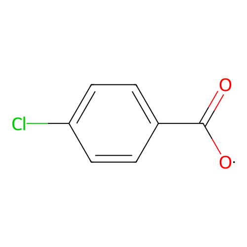 4-chlorobenzoyloxyl radical structure
