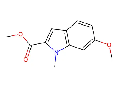 Methyl 6-methoxy-1-methyl-1H-indole-2-carboxylate structure