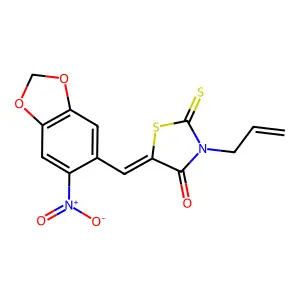 Arylalkylidene rhodanine structure