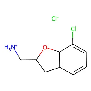 2-Benzofuranmethylamine, 2,3-dihydro-7-chloro-, hydrochloride structure