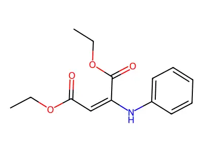 Diethyl 2-(phenylamino)fumarate structure