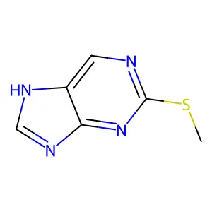 2-Methylthiopurine structure