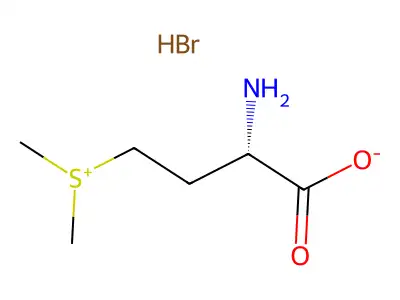 (3-Amino-3-carboxypropyl)dimethylsulphonium bromide structure