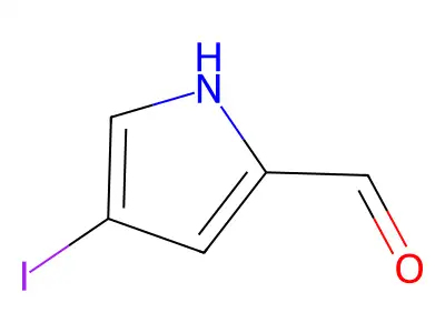 4-iodo-1H-pyrrole-2-carbaldehyde structure