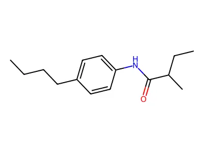 N-(4-butylphenyl)-2-methylbutanamide structure