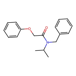 N-苄基-N-异丙基-2-苯氧基乙酰胺 structure