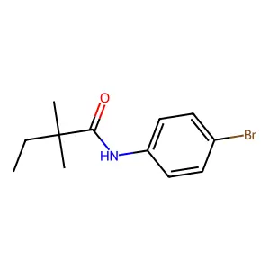 N-(4-bromophenyl)-2,2-dimethylbutanamide structure