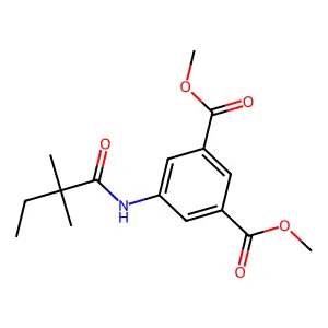 Dimethyl 5-[(2,2-dimethylbutanoyl)amino]isophthalate structure