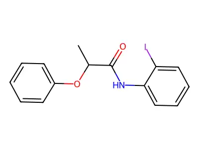 N-(2-iodophenyl)-2-phenoxypropanamide structure