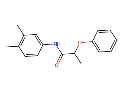N-(3,4-dimethylphenyl)-2-phenoxypropanamide structure