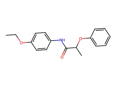 N-(4-ethoxyphenyl)-2-phenoxypropanamide structure