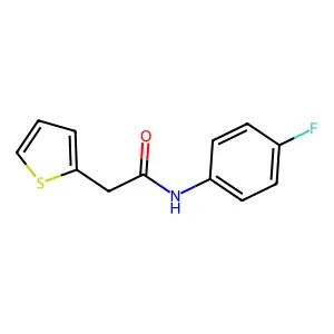 N-(4-fluorophenyl)-2-(2-thienyl)acetamide structure