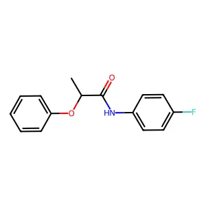 N-(4-氟苯基)-2-苯氧基丙酰胺 structure