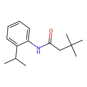 3,3-dimethyl-N-(2-propan-2-ylphenyl)butanamide structure