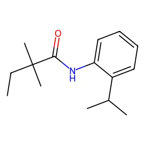 N-(2-isopropylphenyl)-2,2-dimethylbutanamide structure
