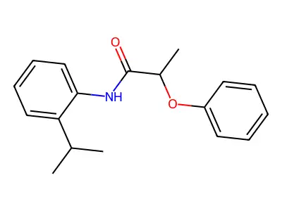 N-(2-isopropylphenyl)-2-phenoxypropanamide structure