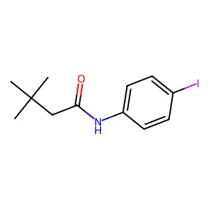 N-(4-iodophenyl)-3,3-dimethylbutanamide structure