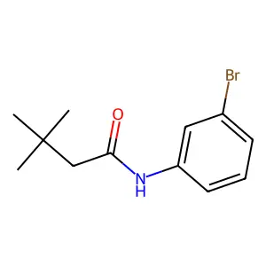 N-(3-bromophenyl)-3,3-dimethylbutanamide structure