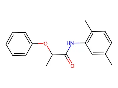 N-(2,5-dimethylphenyl)-2-phenoxypropanamide structure