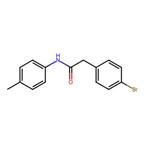 2-(4-bromophenyl)-N-(4-methylphenyl)acetamide structure
