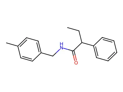 N-[(4-methylphenyl)methyl]-2-phenylbutanamide structure