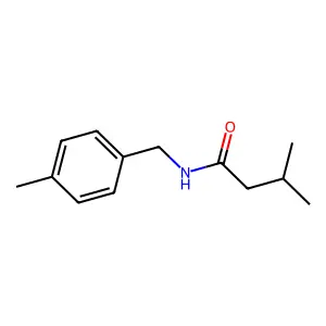 3-methyl-N-[(4-methylphenyl)methyl]butanamide structure