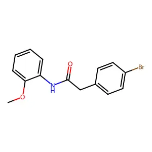 2-(4-bromophenyl)-N-(2-methoxyphenyl)acetamide structure