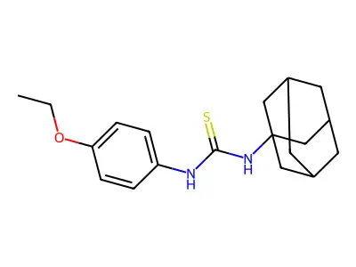 1-(1-Adamantyl)-3-(4-ethoxyphenyl)thiourea structure