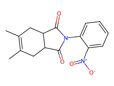 5,6-Dimethyl-2-(2-nitrophenyl)-3a,4,7,7a-tetrahydroisoindole-1,3-dione structure