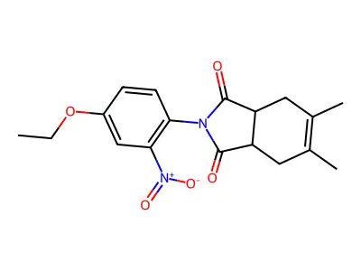 2-(4-Ethoxy-2-nitrophenyl)-5,6-dimethyl-3a,4,7,7a-tetrahydroisoindole-1,3-dione structure