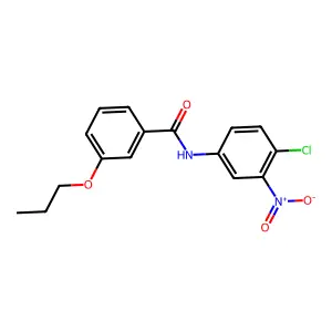 N-(4-chloro-3-nitrophenyl)-3-propoxybenzamide structure