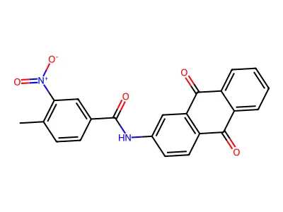 N-(9,10-dioxoanthracen-2-yl)-4-methyl-3-nitrobenzamide structure
