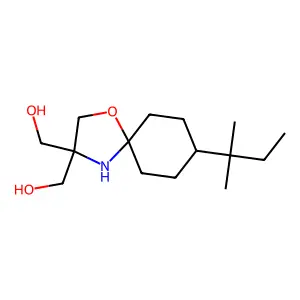 [8-(1,1-Dimethylpropyl)-3-hydroxymethyl-1-oxa-4-azaspiro[4.5]dec-3-yl]methanol structure