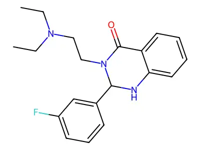 3-(2-Diethylaminoethyl)-2-(3-fluorophenyl)-1,2-dihydroquinazolin-4-one structure