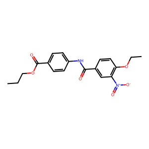 Propyl 4-({4-ethoxy-3-nitrobenzoyl}amino)benzoate structure