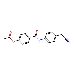 4-{[4-(Cyanomethyl)anilino]carbonyl}phenyl acetate structure