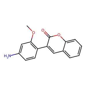 3-(4-Amino-2-methoxyphenyl)-2H-1-benzopyran-2-one structure
