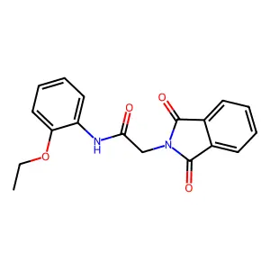 2-(1,3-dioxo-1,3-dihydro-2H-isoindol-2-yl)-N-(2-ethoxyphenyl)acetamide structure