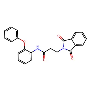 3-(1,3-Dioxo-1,3-dihydro-isoindol-2-yl)-N-(2-phenoxy-phenyl)-propionamide structure