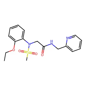 2-(2-ethoxy-N-methylsulfonylanilino)-N-(pyridin-2-ylmethyl)acetamide structure