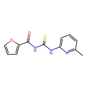N-[(6-methylpyridin-2-yl)carbamothioyl]furan-2-carboxamide structure