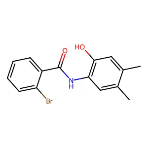 2-bromo-N-(2-hydroxy-4,5-dimethylphenyl)benzamide structure