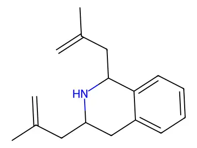 1,3-Bis(2-methylprop-2-enyl)-1,2,3,4-tetrahydroisoquinoline structure