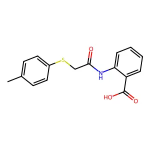 2-(2-甲苯基硫基-乙酰基氨基)-苯甲酸 structure