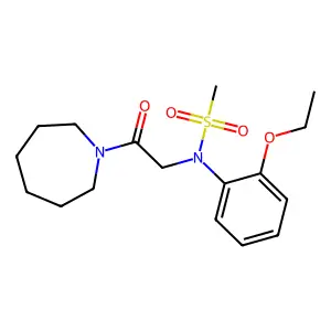 N-[2-(azepan-1-yl)-2-oxoethyl]-N-(2-ethoxyphenyl)methanesulfonamide structure