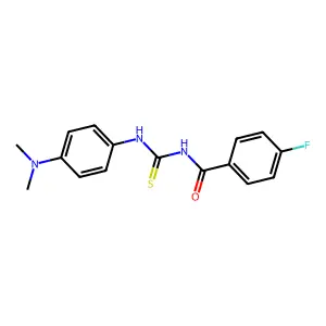 N-{[4-(dimethylamino)phenyl]carbamothioyl}-4-fluorobenzamide structure