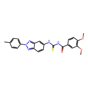 C23H21N5O3S structure