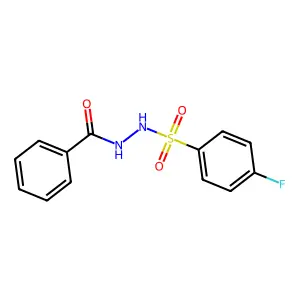 N'-Benzoyl-4-fluorobenzenesulfonohydrazide structure